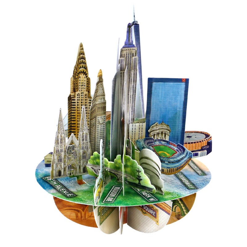SANTORO Pirouette, 3D Pop Up Greeting Card, Birthday Card - New York City - For Him, For Her, Birthday, Thank You, Travel - Image 2